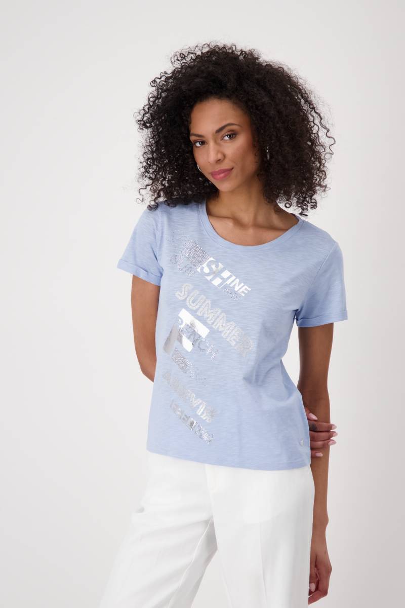 Monari T-Shirt »Shirt Basic Schmuckschrift«, Mit Rundhalsausschnitt von Monari