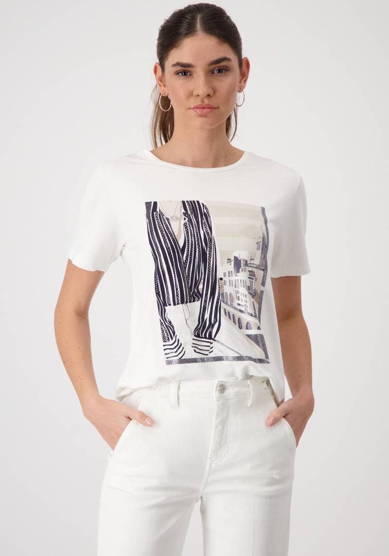 Monari Rundhalsshirt, mit Frontprint von Monari