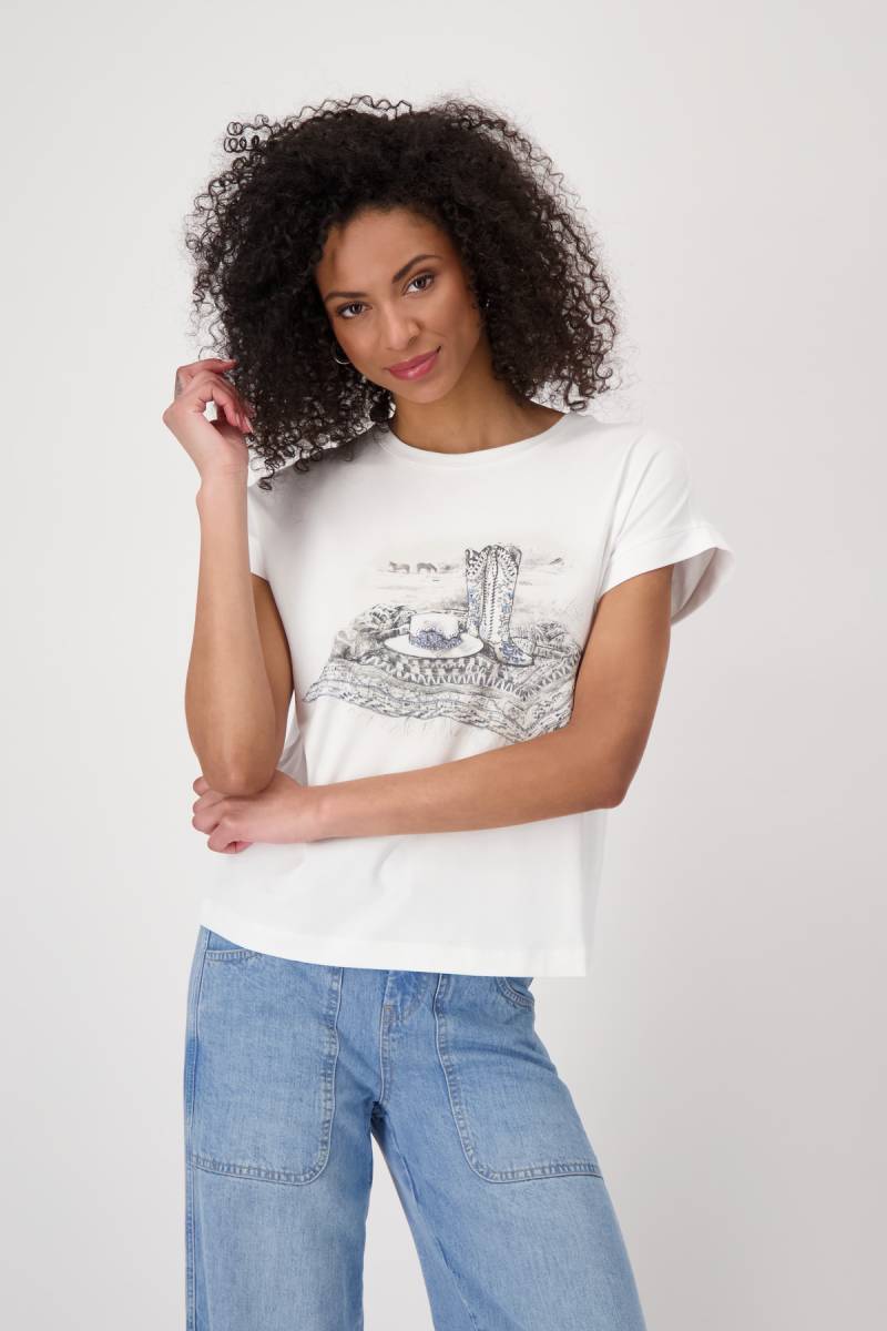 Monari T-Shirt »Shirt Cowboy Stiefel«, Mit Rundhalsausschnitt von Monari