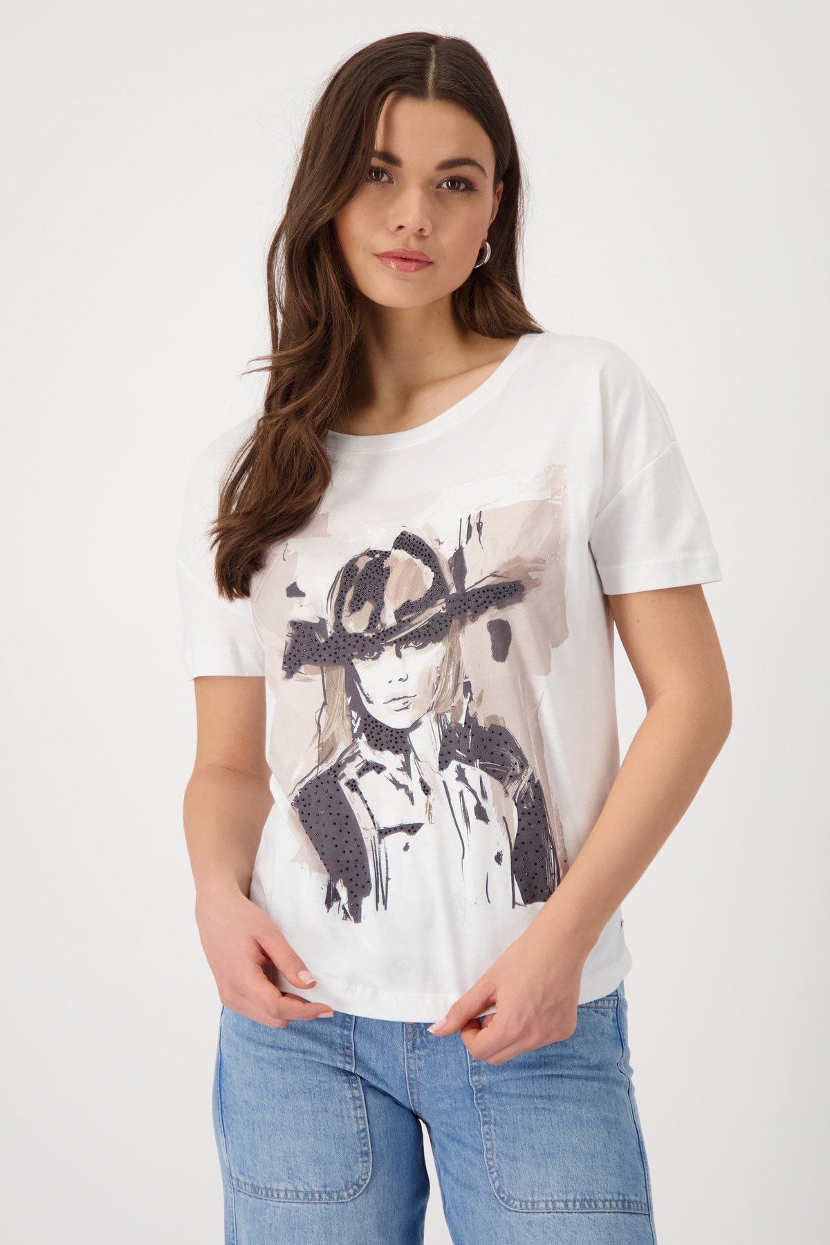 Monari T-Shirt »Shirt Cowgirl«, Mit Rundhalsausschnitt Monari T-Shirt »Shirt Cowgirl«, Mit Rundhalsausschnitt von Monari