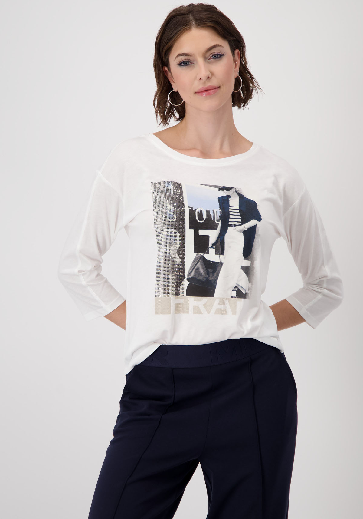 Monari Rundhalsshirt, mit Frontprint Monari Rundhalsshirt, mit Frontprint von Monari