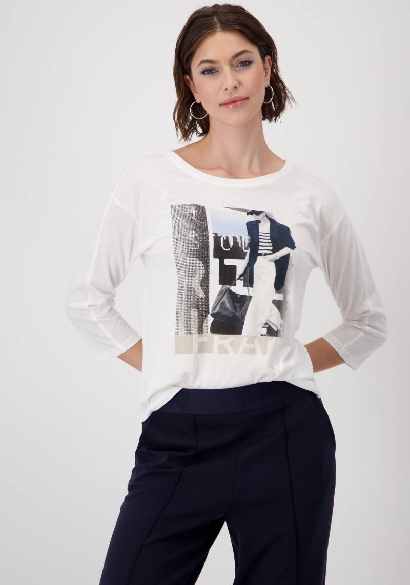 Monari Rundhalsshirt, mit Frontprint von Monari