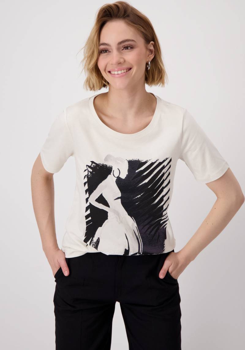 Monari T-Shirt »Shirt Lackdruck«, Mit Rundhalsausschnitt von Monari