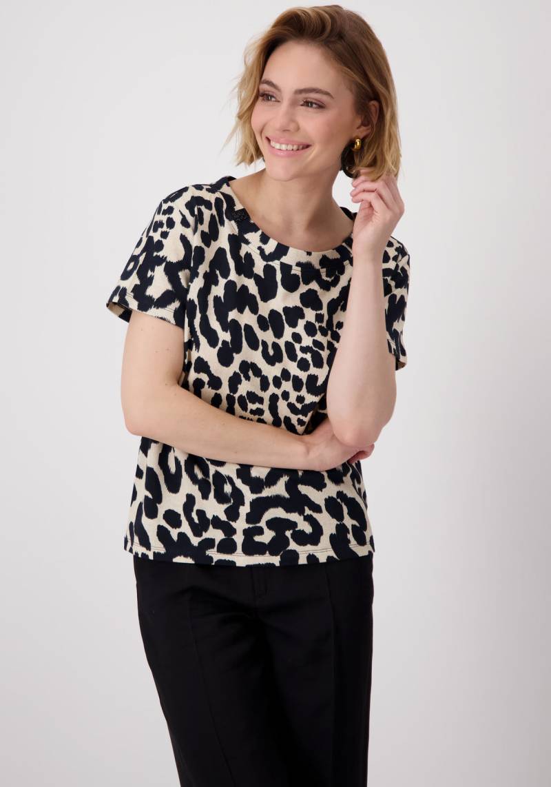Monari T-Shirt »Shirt Leo allover«, Mit Rundhalsausschnitt von Monari