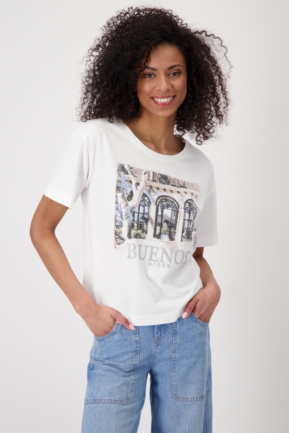 Monari T-Shirt »Shirt Lodge Druck«, Mit Rundhalsausschnitt Monari T-Shirt »Shirt Lodge Druck«, Mit Rundhalsausschnitt von Monari
