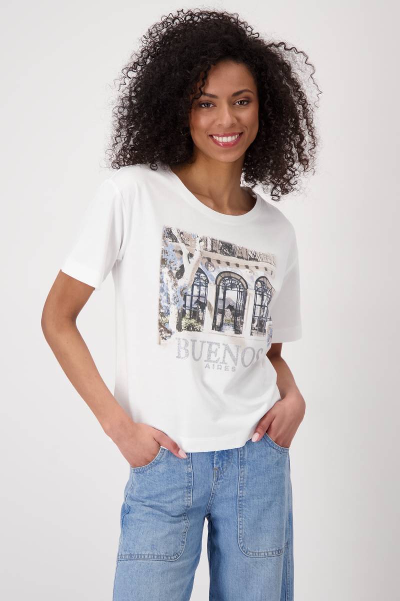 Monari T-Shirt »Shirt Lodge Druck«, Mit Rundhalsausschnitt von Monari