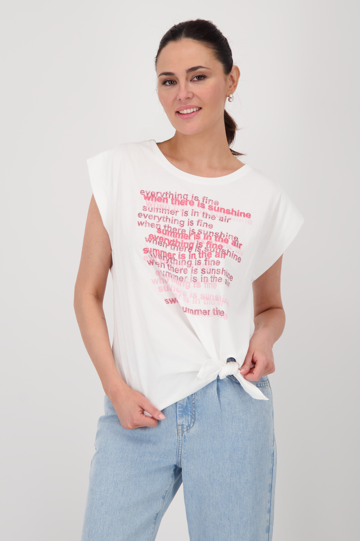 Monari T-Shirt »Shirt Schriftenmix«, Mit Rundhalsausschnitt Monari T-Shirt »Shirt Schriftenmix«, Mit Rundhalsausschnitt von Monari