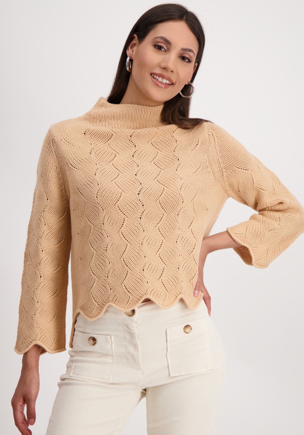 Monari Wollpullover, im Ajourstrick Monari Wollpullover, im Ajourstrick von Monari