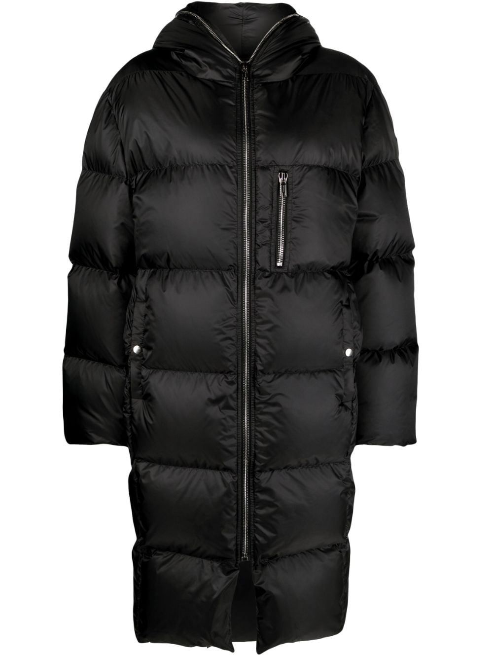 Moncler + Rick Owens Gimp logo-patch padded coat - Black von Moncler + Rick Owens