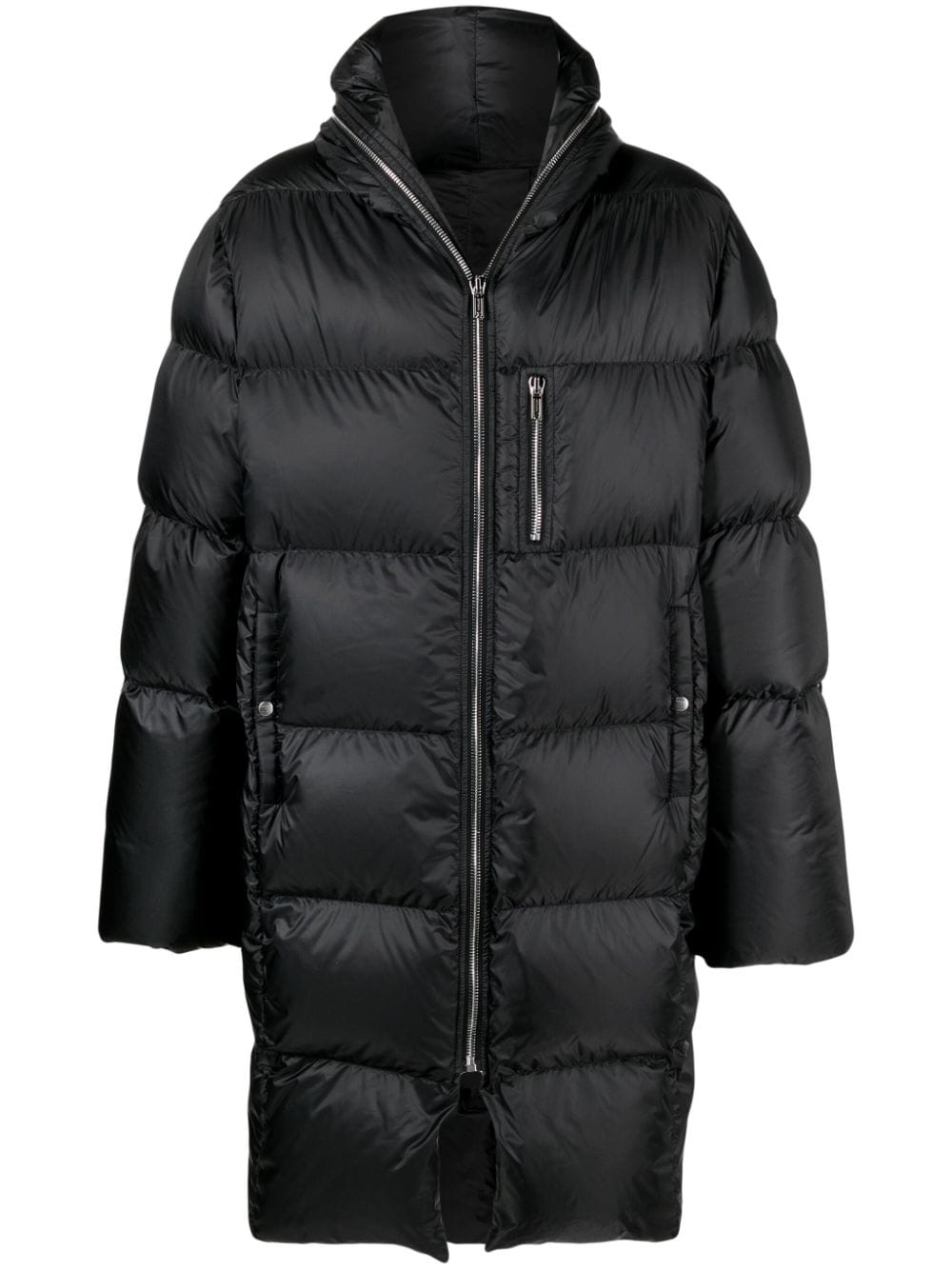 Moncler + Rick Owens quilted hooded coat - Black von Moncler + Rick Owens