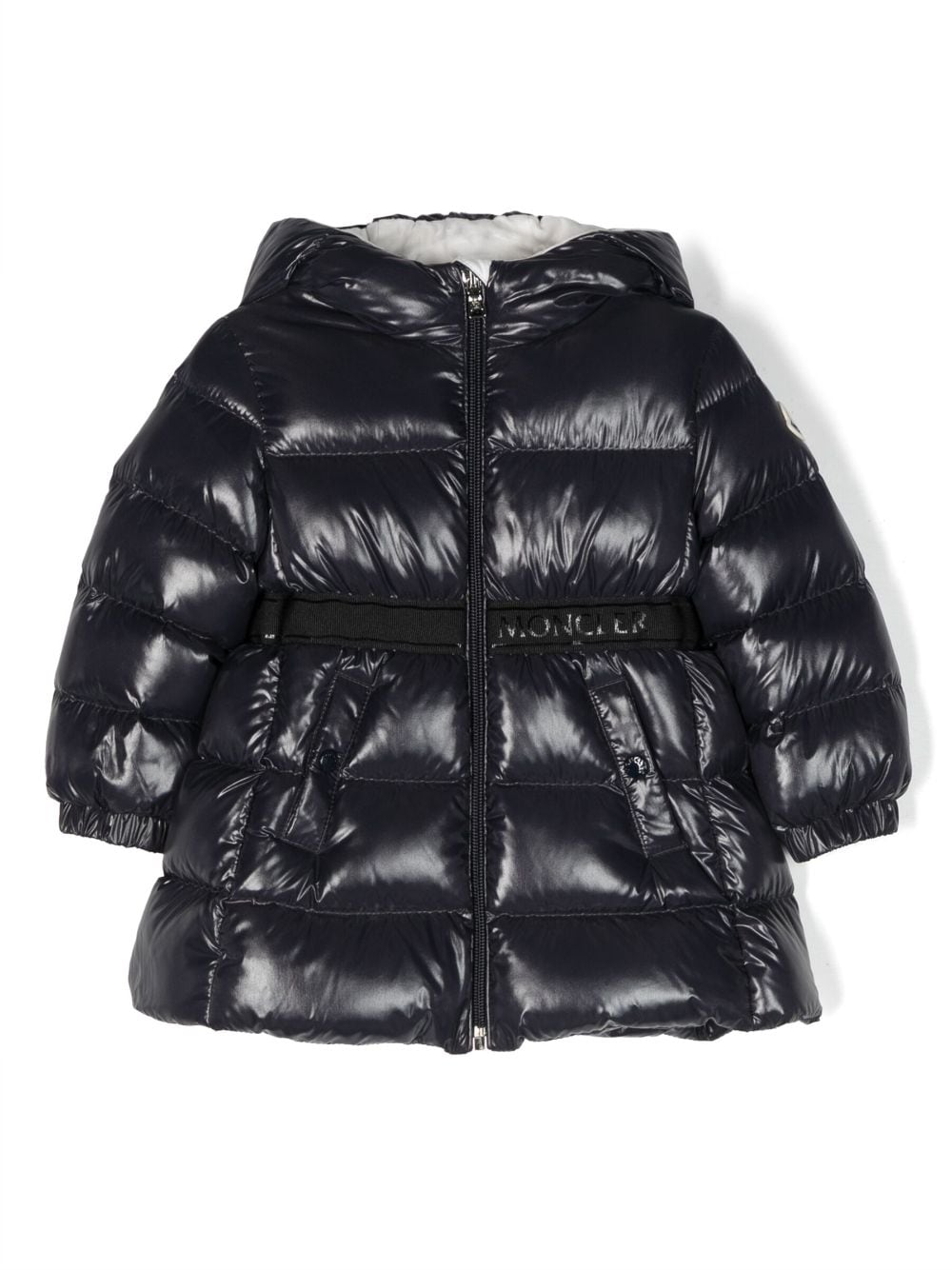 Moncler Enfant Alis long-line padded coat - Blue von Moncler Enfant