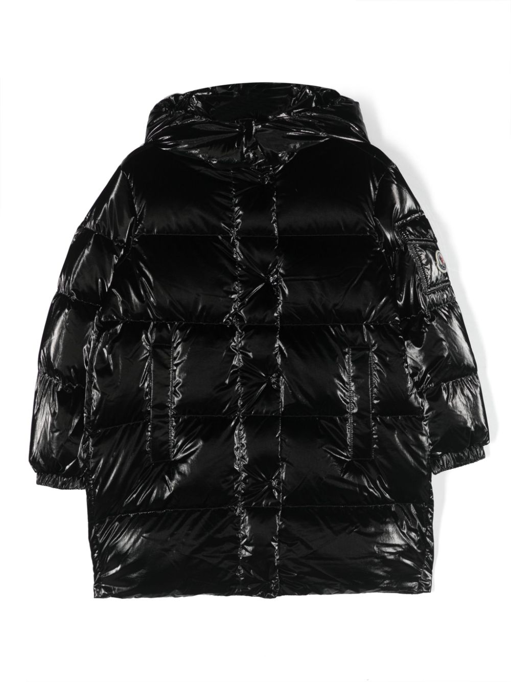 Moncler Enfant Amra padded coat - Black von Moncler Enfant
