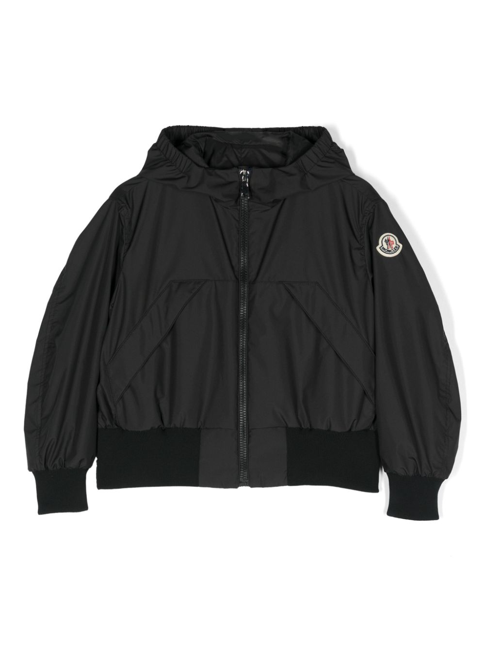 Moncler Enfant Assia hooded jacket - Black von Moncler Enfant