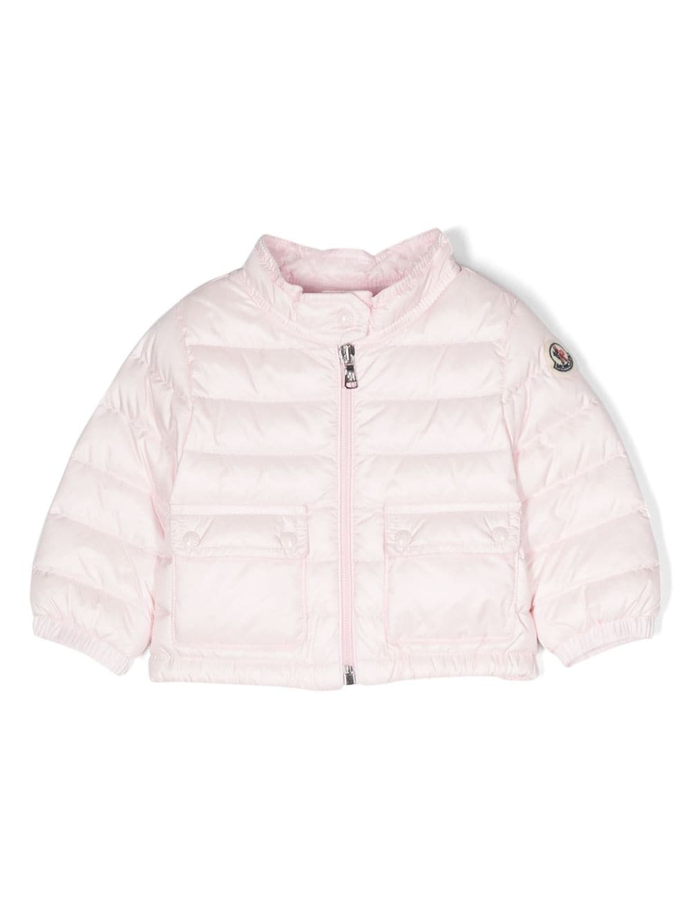 Moncler Enfant Lans logo-patch quilted jacket - Pink von Moncler Enfant