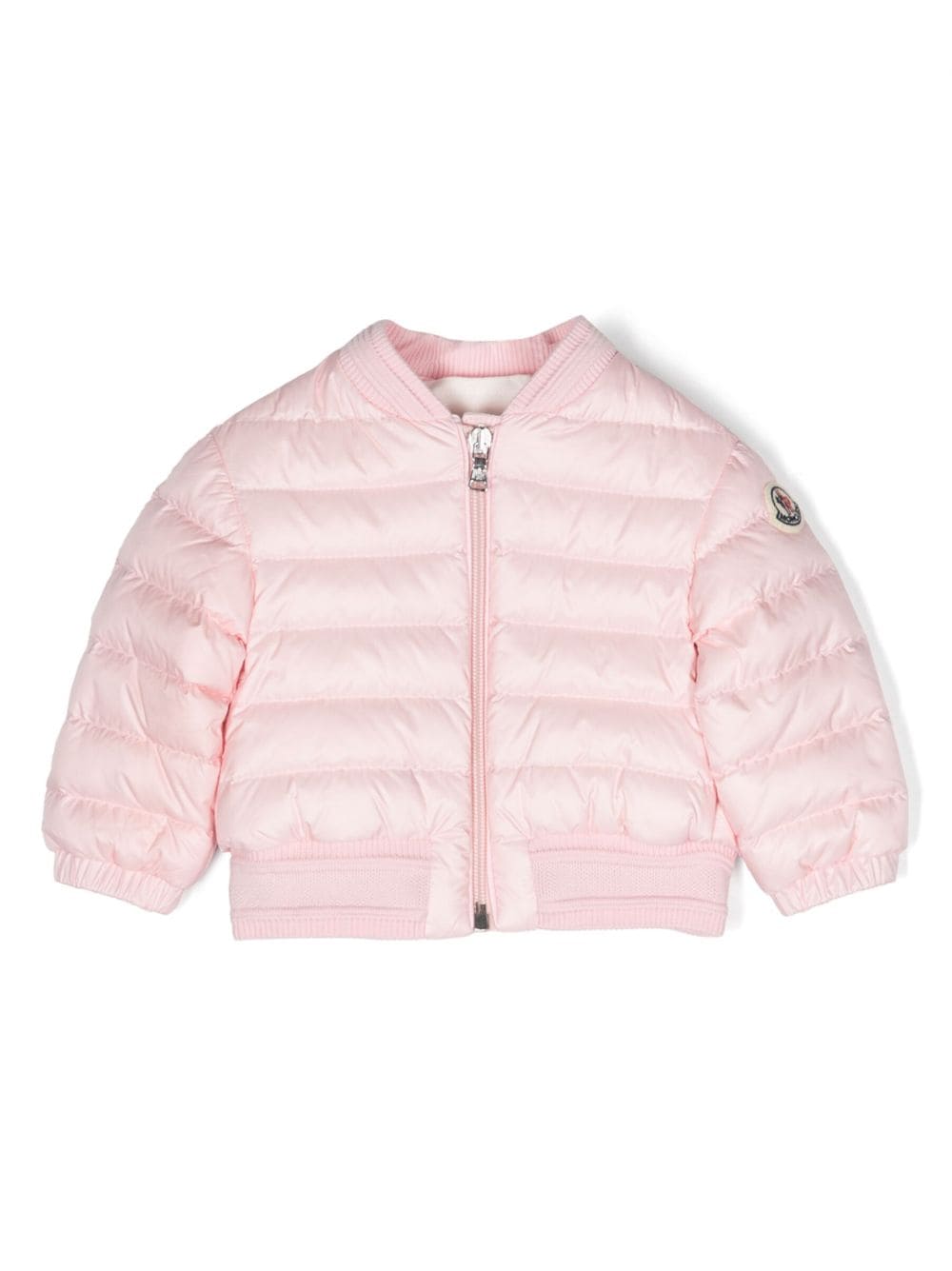 Moncler Enfant Ter logo-patch quilted padded jacket - Pink von Moncler Enfant
