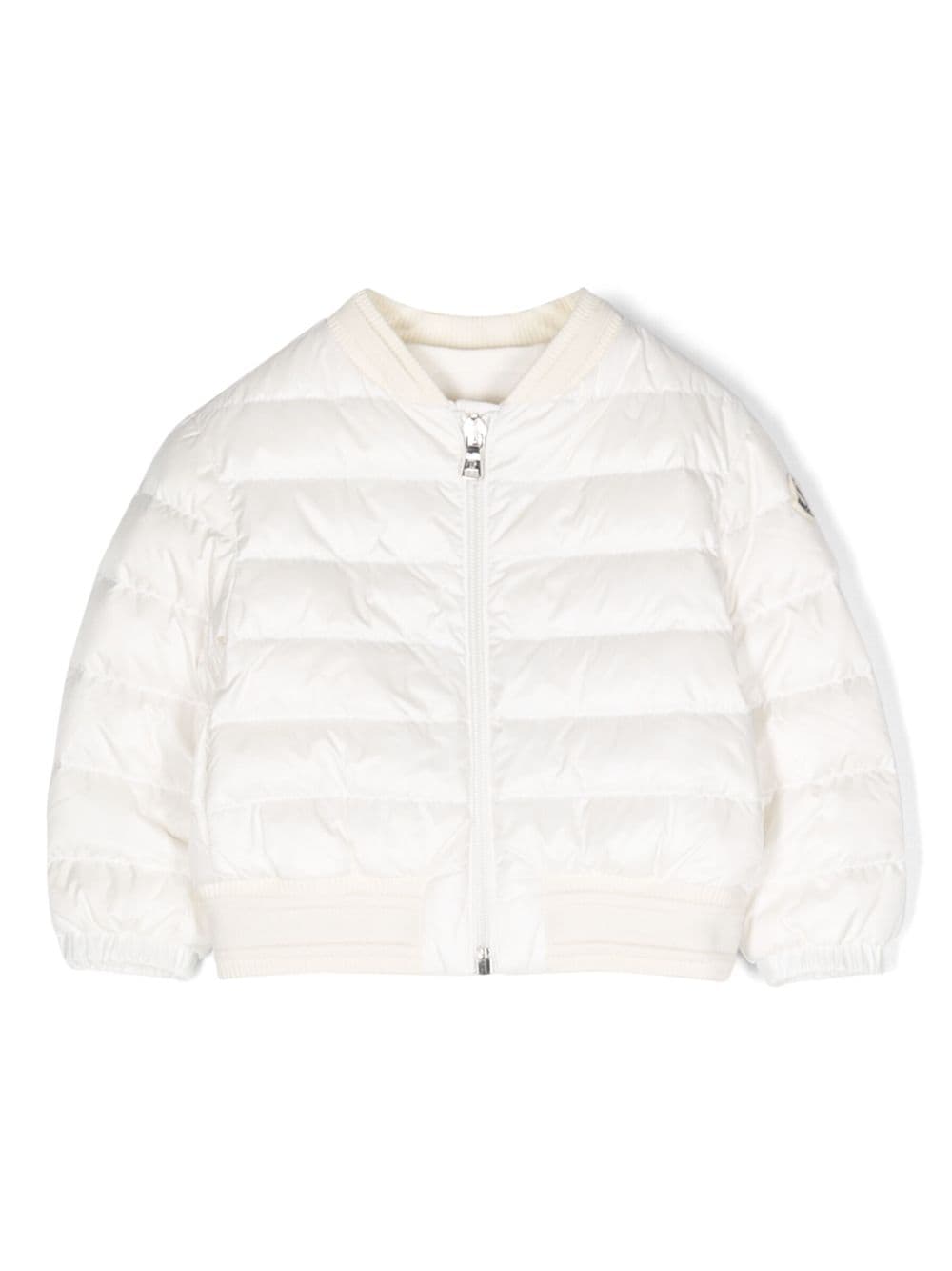 Moncler Enfant Ter logo-patch quilted padded jacket - White von Moncler Enfant