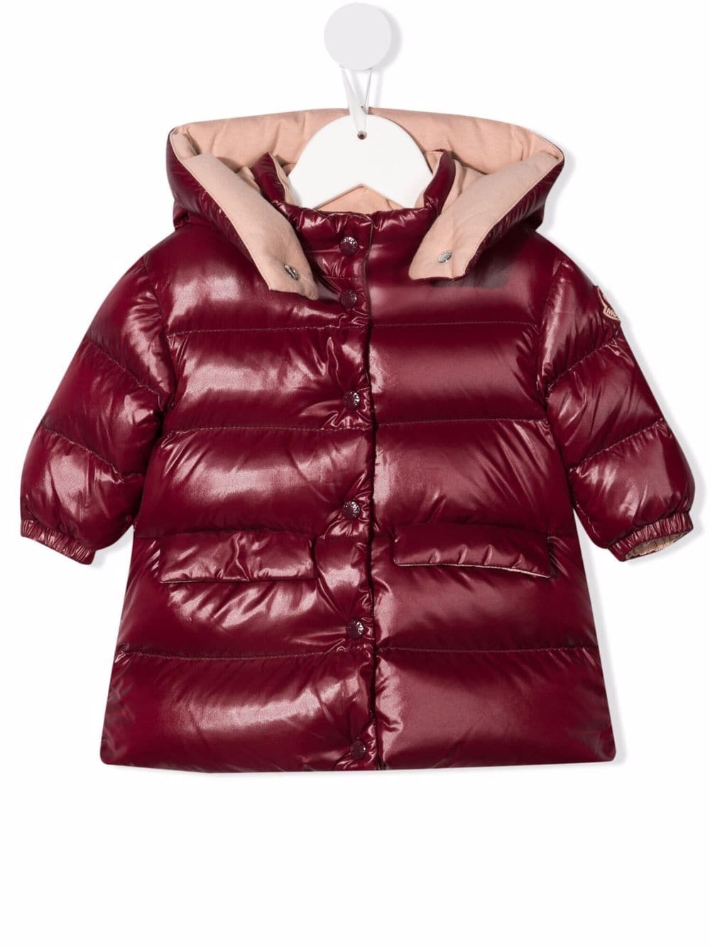 Moncler Enfant burgundy padded coat - Red von Moncler Enfant