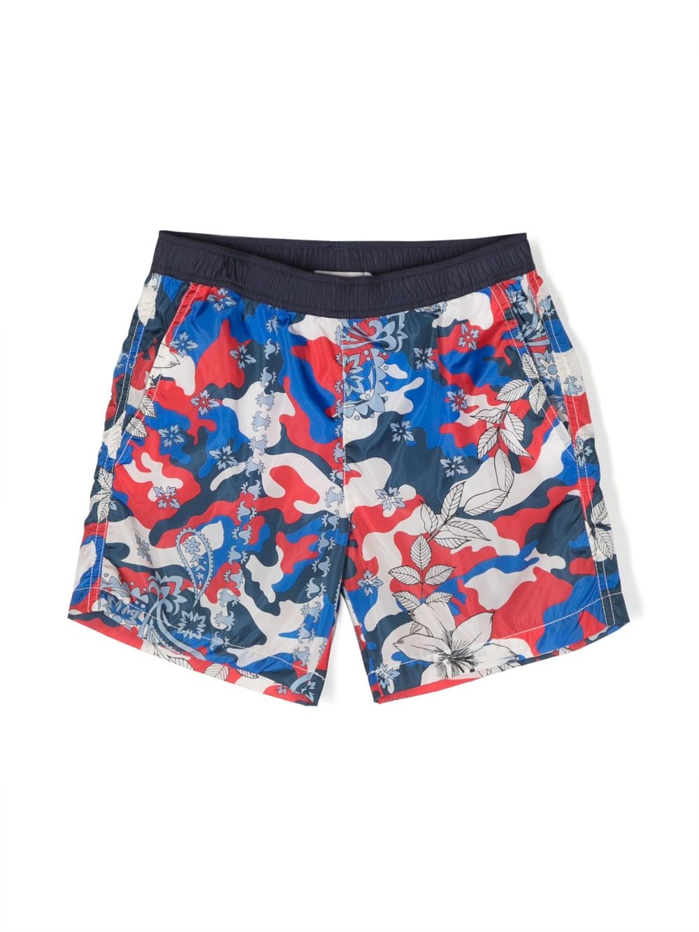 Moncler Enfant camouflage-print swim shorts - Blue von Moncler Enfant