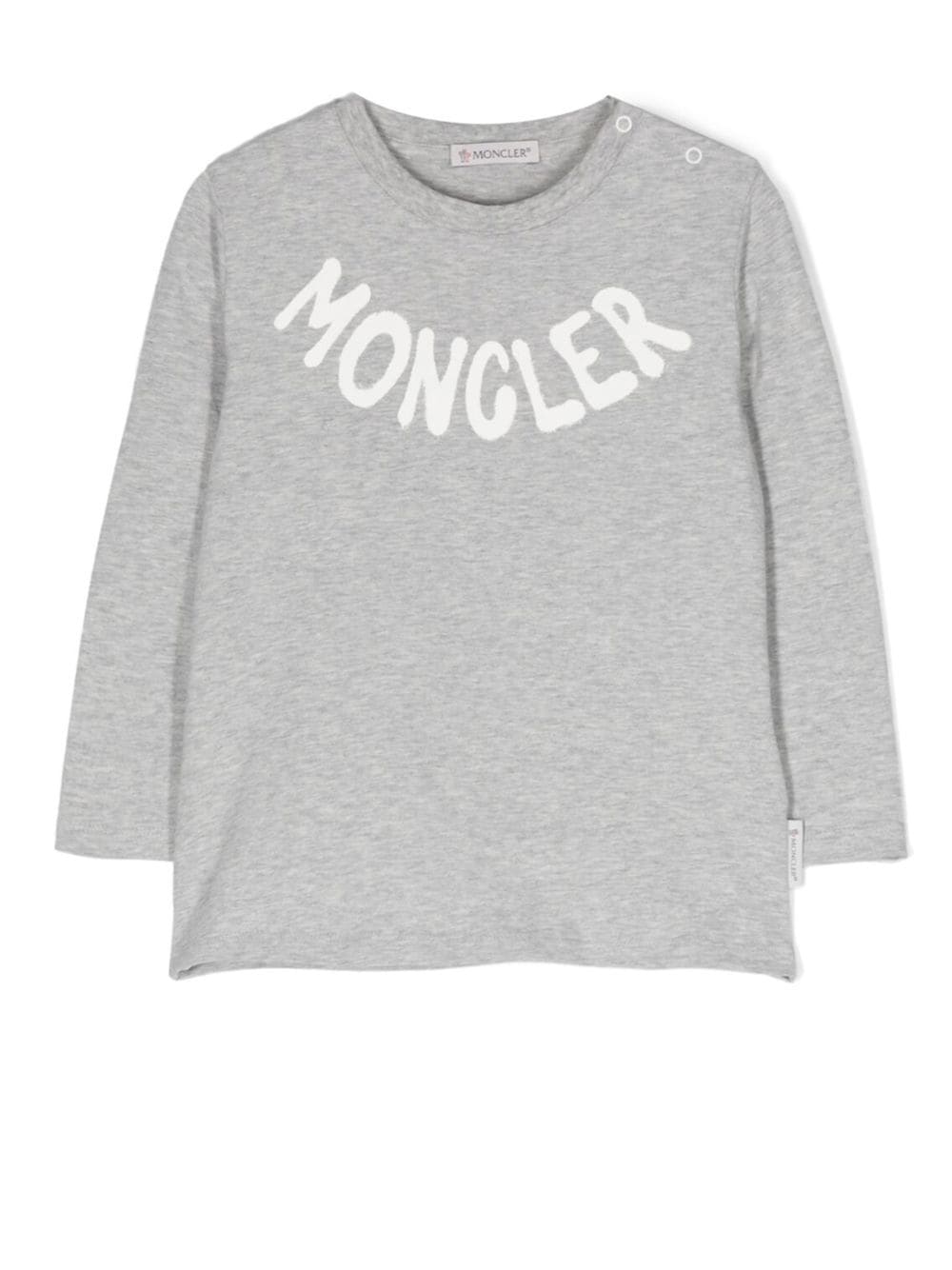 Moncler Enfant chest-logo melange sweatshirt - Grey von Moncler Enfant