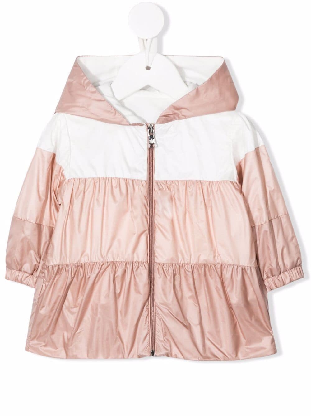 Moncler Enfant colour block hooded jacket - Pink von Moncler Enfant