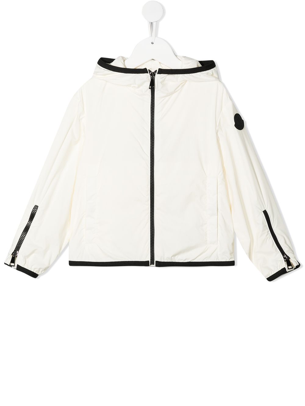 Moncler Enfant contrast-trim jacket - Neutrals von Moncler Enfant