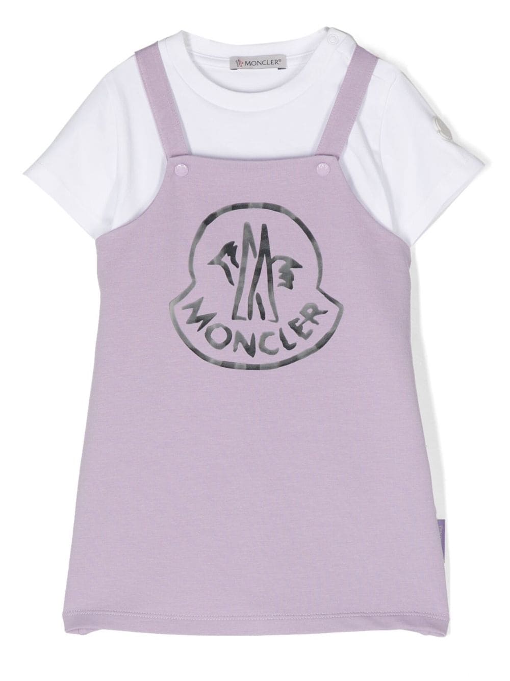 Moncler Enfant cotton T-shirt romper set - Purple von Moncler Enfant