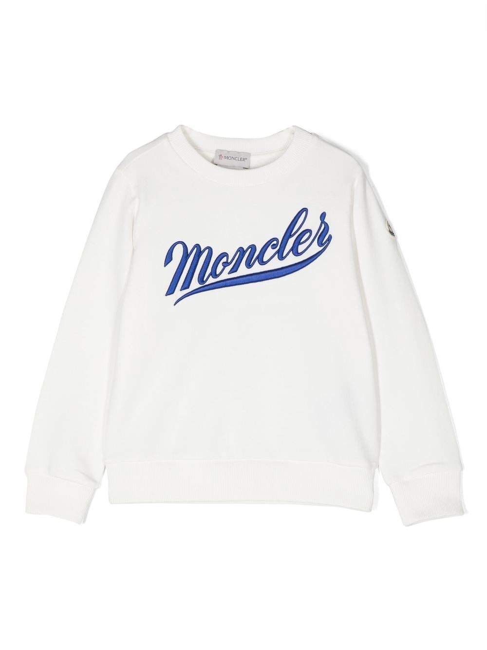 Moncler Enfant embroidered-logo cotton sweatshirt - White von Moncler Enfant
