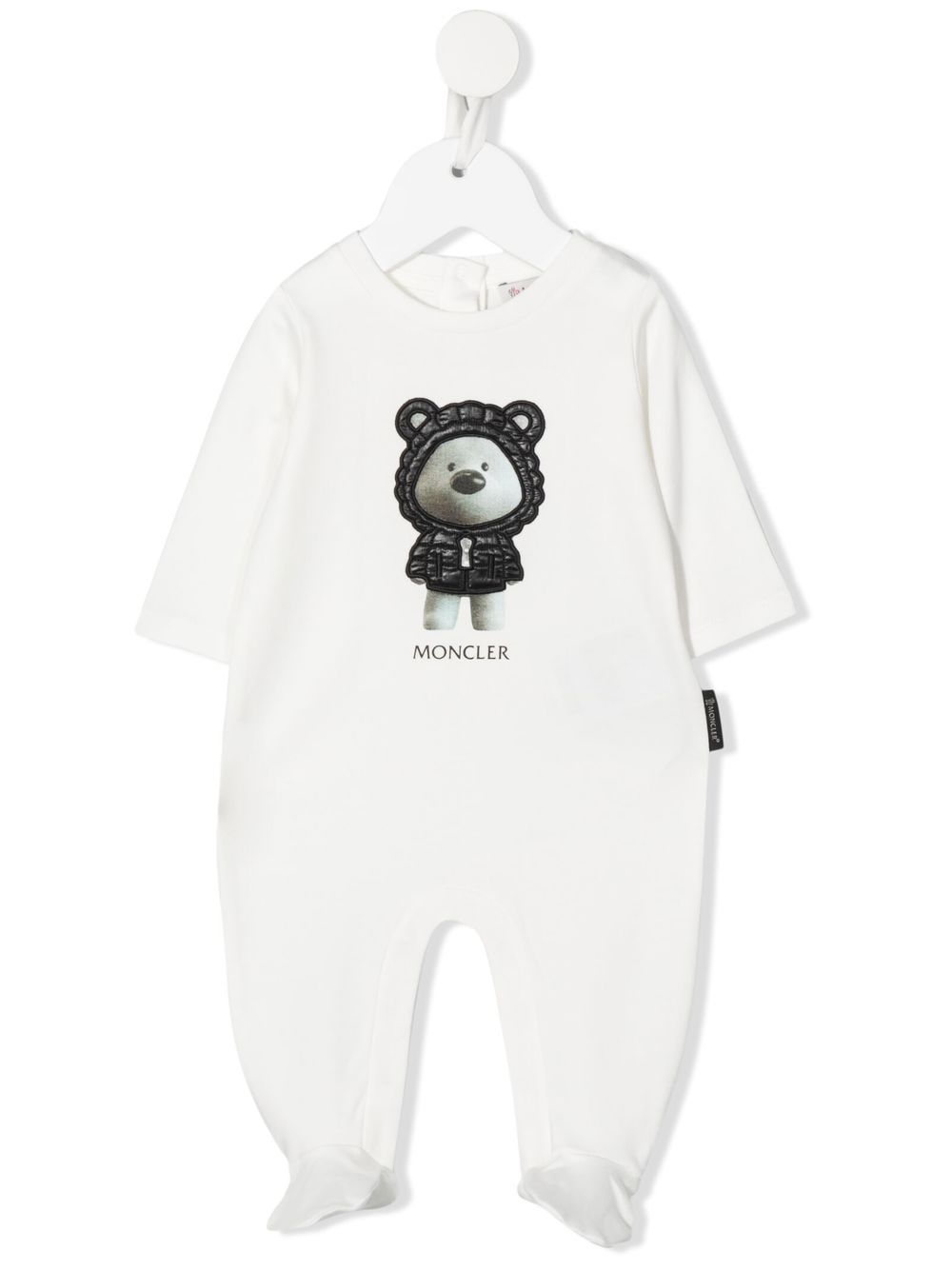 Moncler Enfant graphic-print babygrow - White von Moncler Enfant