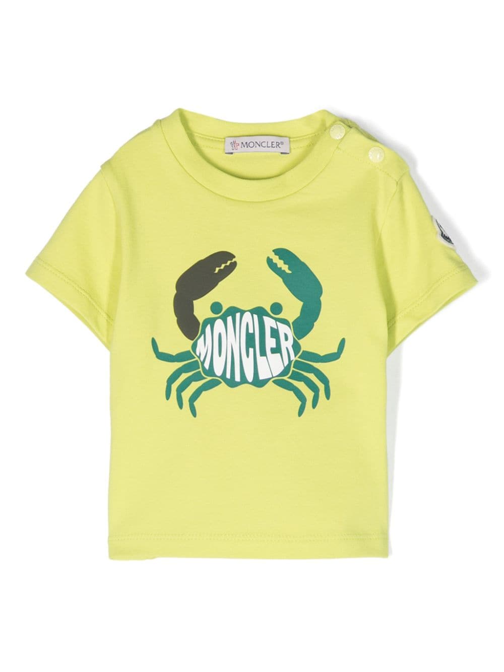 Moncler Enfant graphic-print cotton T-shirt - Green von Moncler Enfant