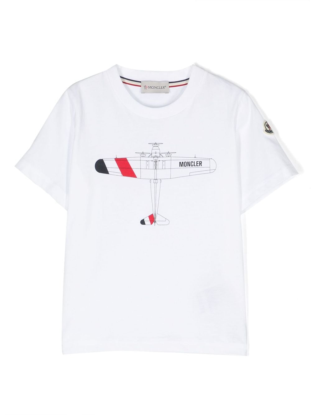 Moncler Enfant graphic-print cotton T-shirt - White von Moncler Enfant