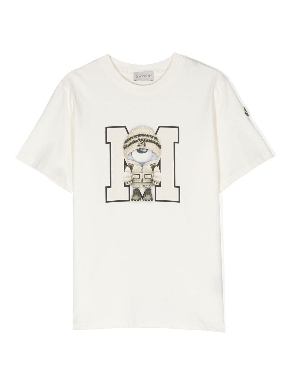 Moncler Enfant graphic-print cotton T-shirt - White von Moncler Enfant