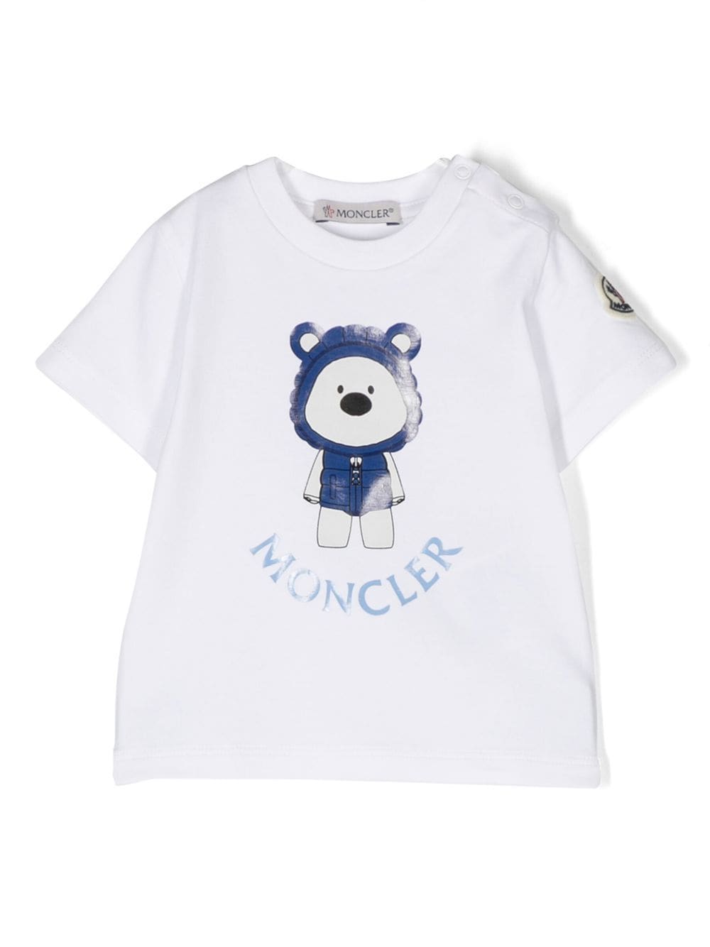 Moncler Enfant graphic-print stretch-cotton T-shirt - White von Moncler Enfant