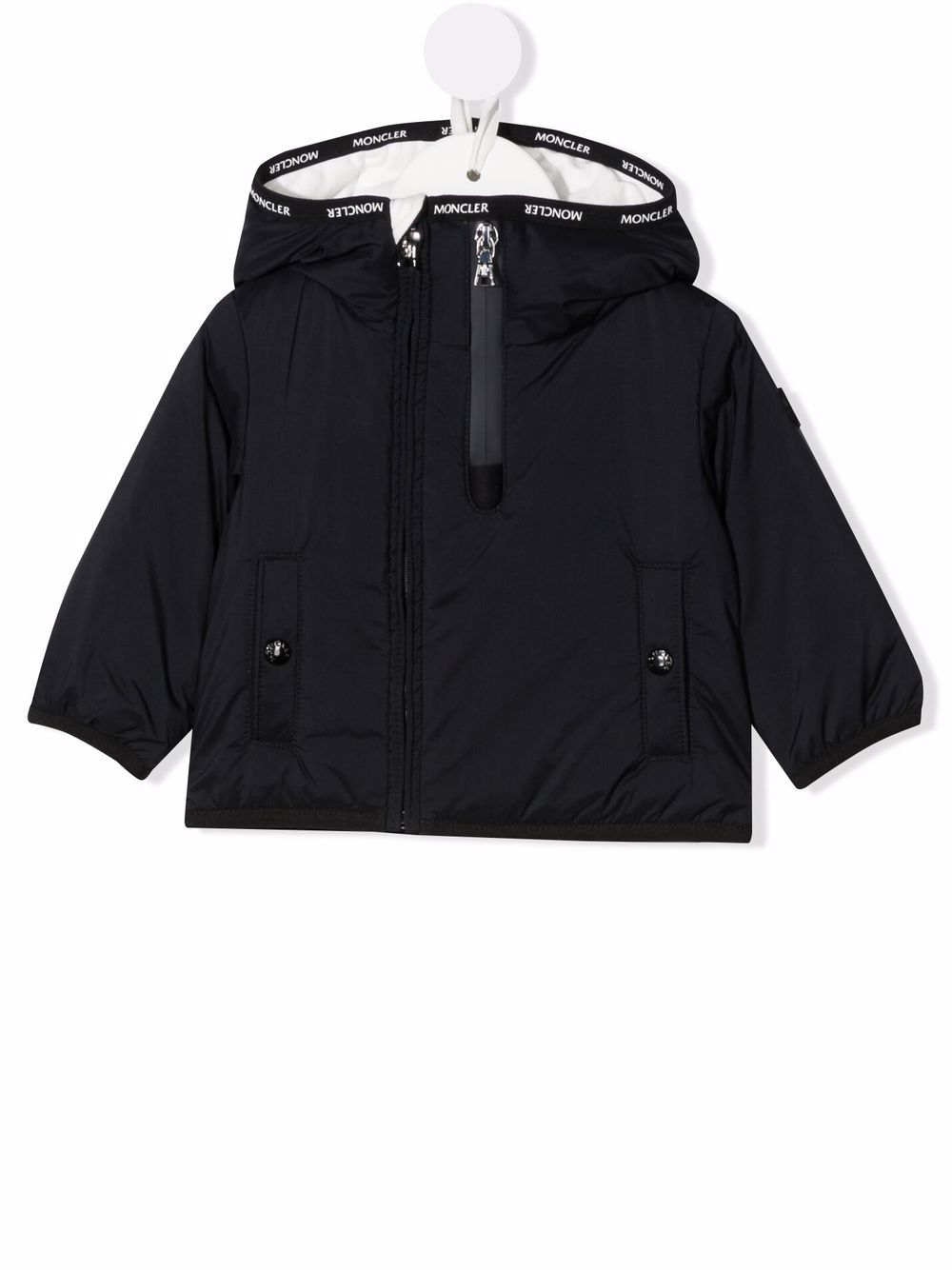 Moncler Enfant half zip hooded jacket - Blue von Moncler Enfant