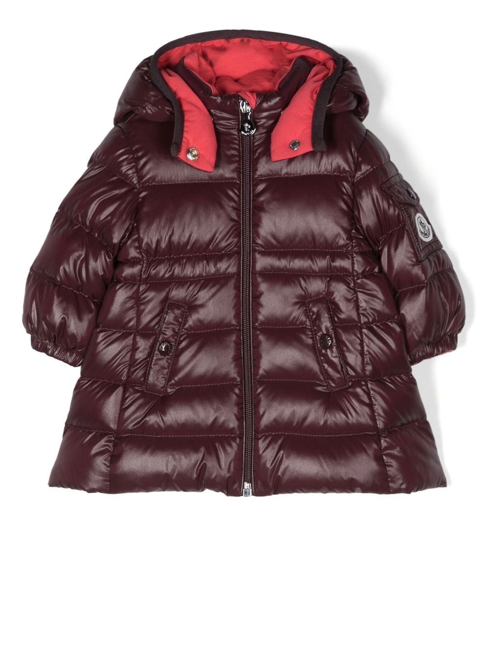 Moncler Enfant Brouffier hooded down coat - Red von Moncler Enfant