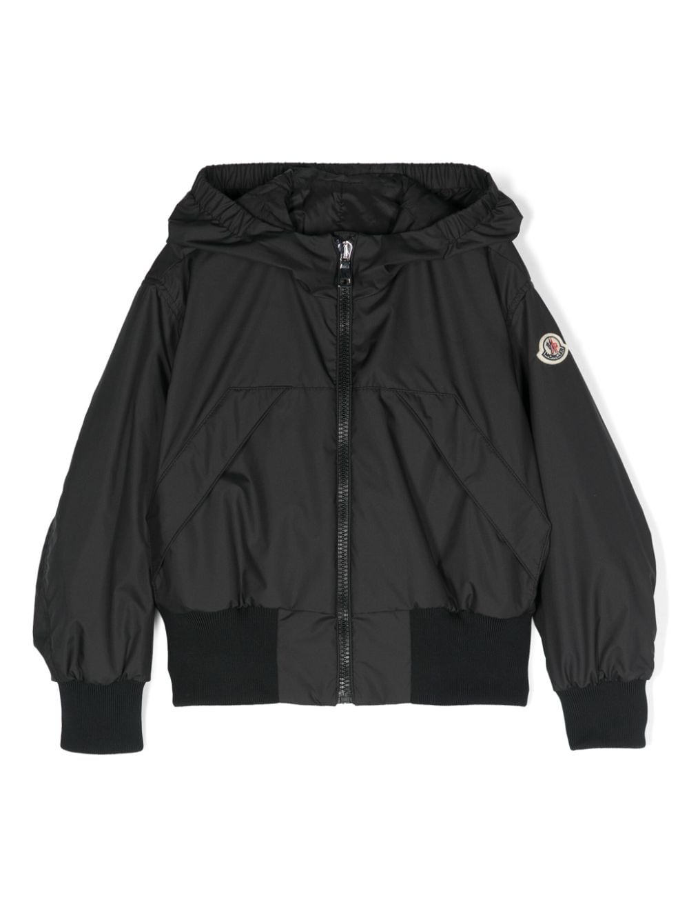 Moncler Enfant hooded bomber jacket - Black von Moncler Enfant