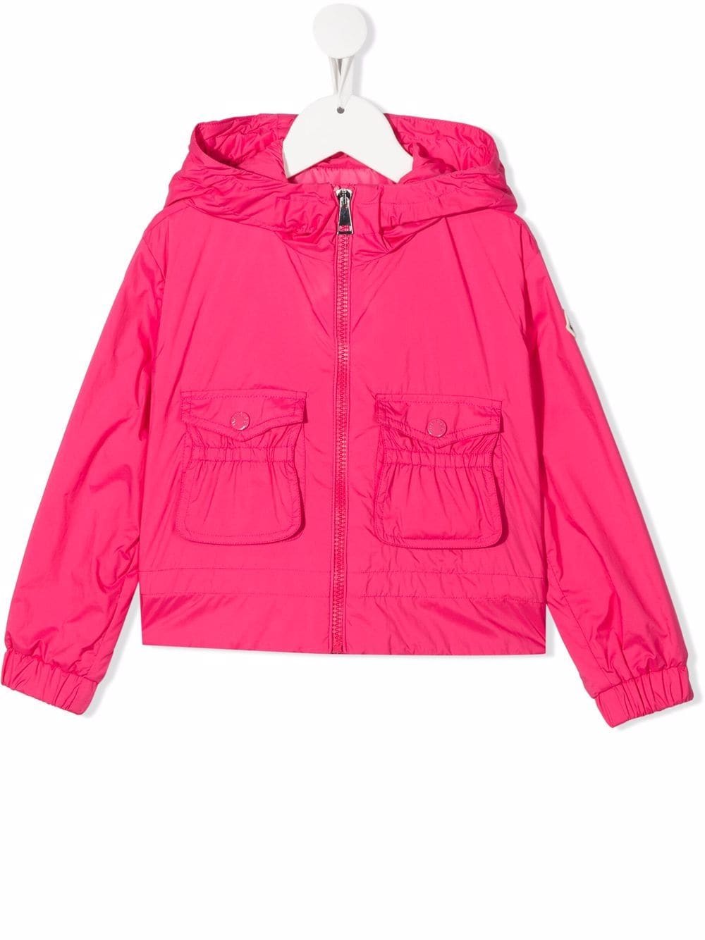 Moncler Enfant hooded lightweight rain jacket - Pink von Moncler Enfant