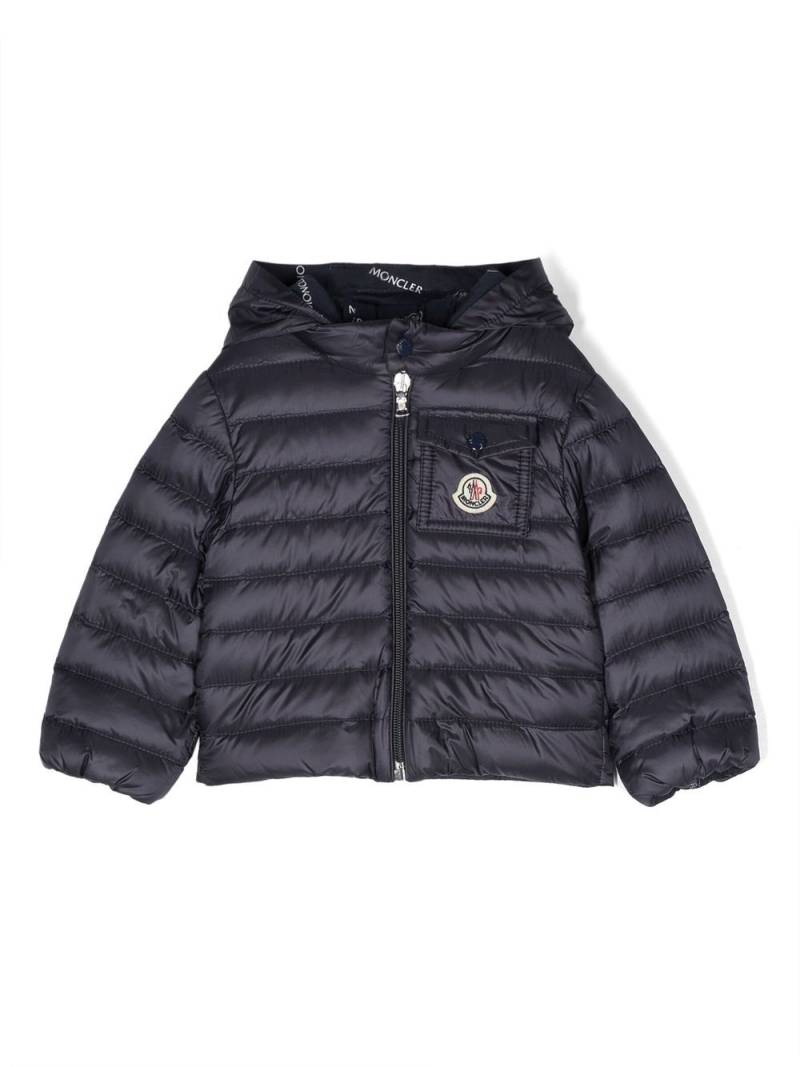 Moncler Enfant hooded padded down jacket - Blue von Moncler Enfant