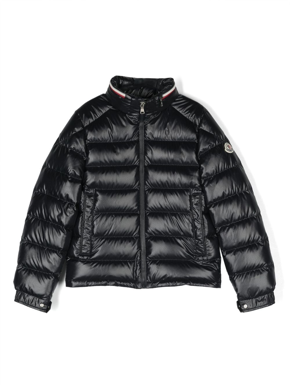 Moncler Enfant hooded padded down jacket - Blue von Moncler Enfant