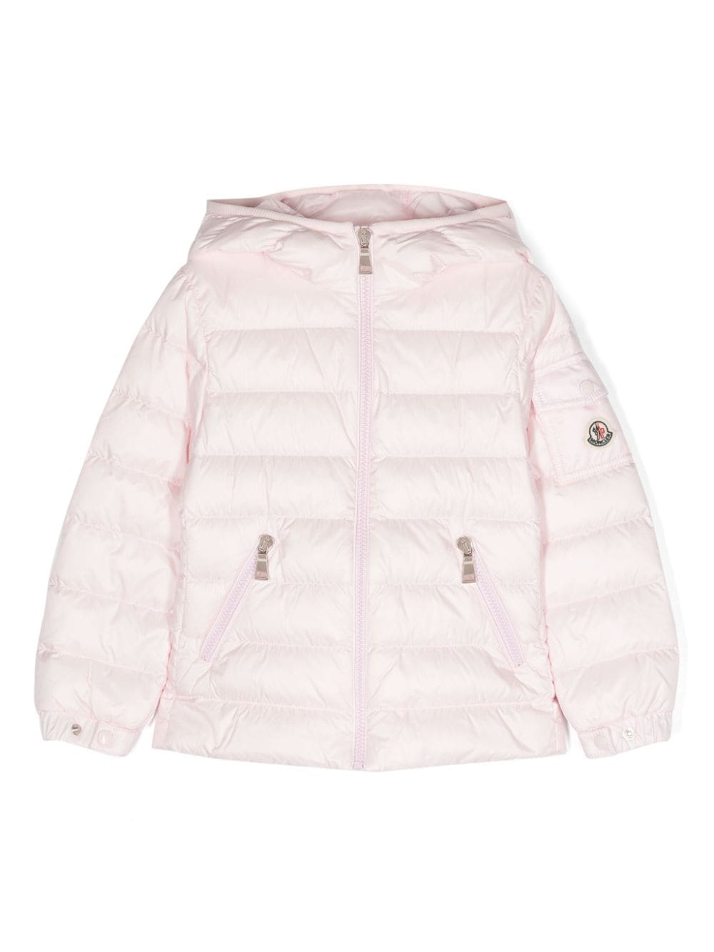 Moncler Enfant hooded padded jacket - Pink von Moncler Enfant