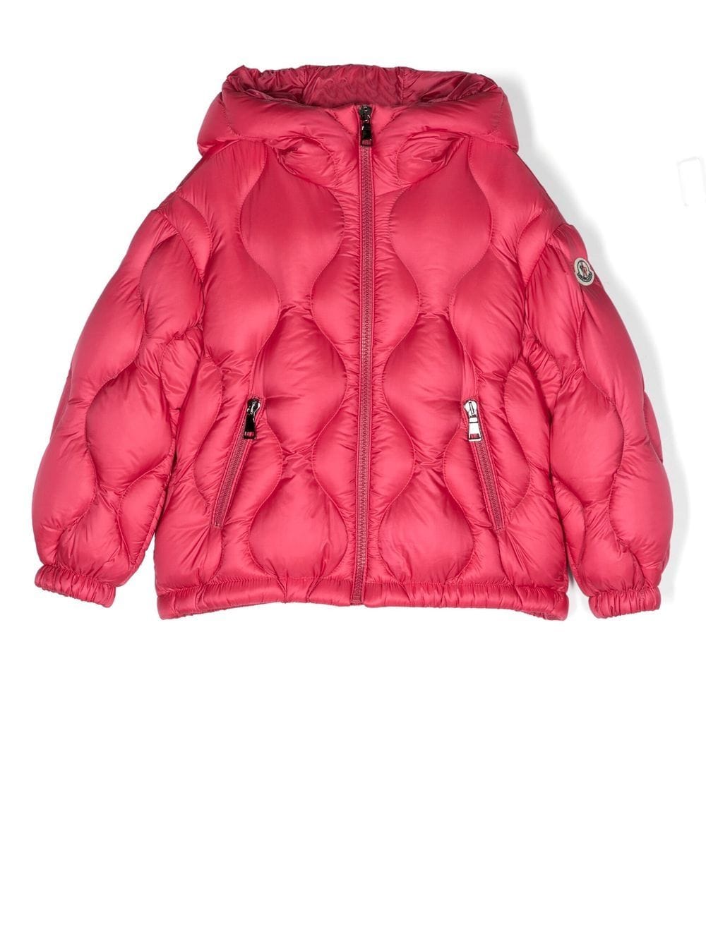 Moncler Enfant hooded padded jacket - Pink von Moncler Enfant