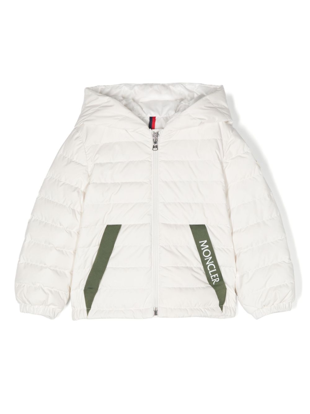 Moncler Enfant hooded padded jacket - White von Moncler Enfant