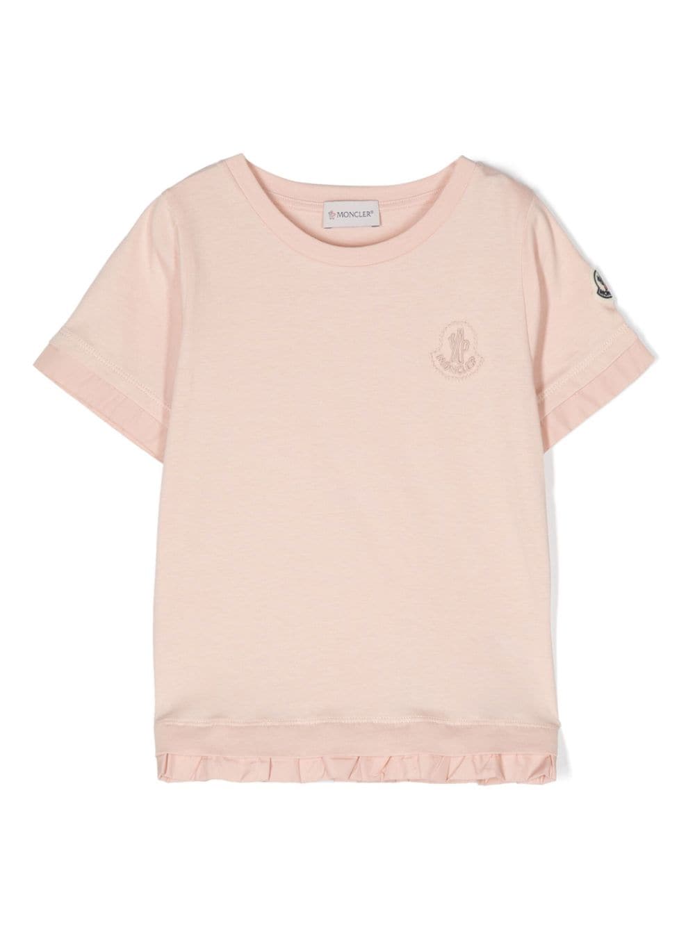 Moncler Enfant layered cotton T-shirt - Pink von Moncler Enfant