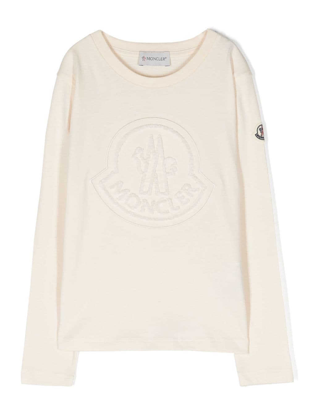 Moncler Enfant logo-appliqué cotton T-shirt - White von Moncler Enfant