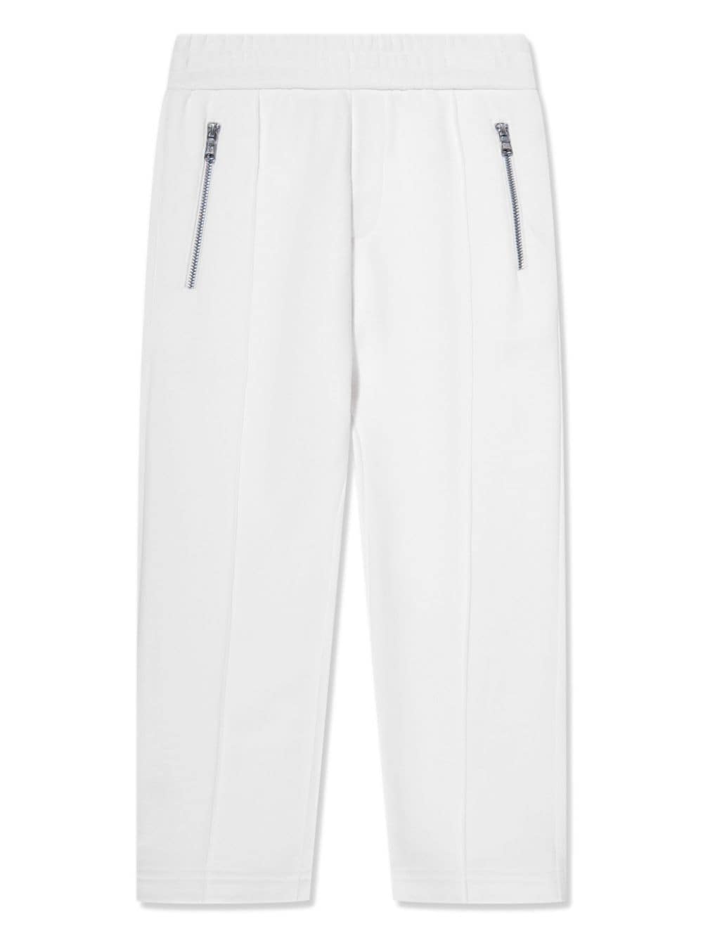 Moncler Enfant logo-appliqué cotton track pants - White von Moncler Enfant