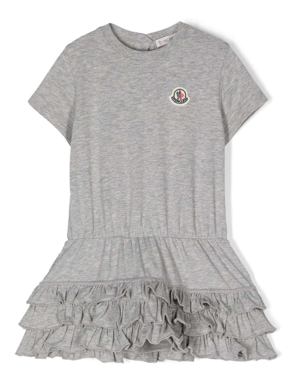 Moncler Enfant logo-appliqué mini dress - Grey von Moncler Enfant