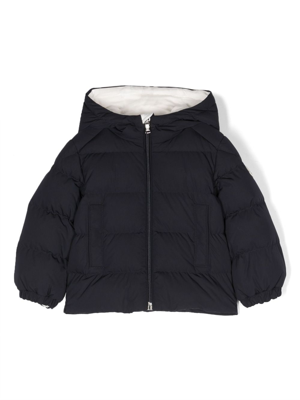 Moncler Enfant logo-appliqué padded jacket - Blue von Moncler Enfant