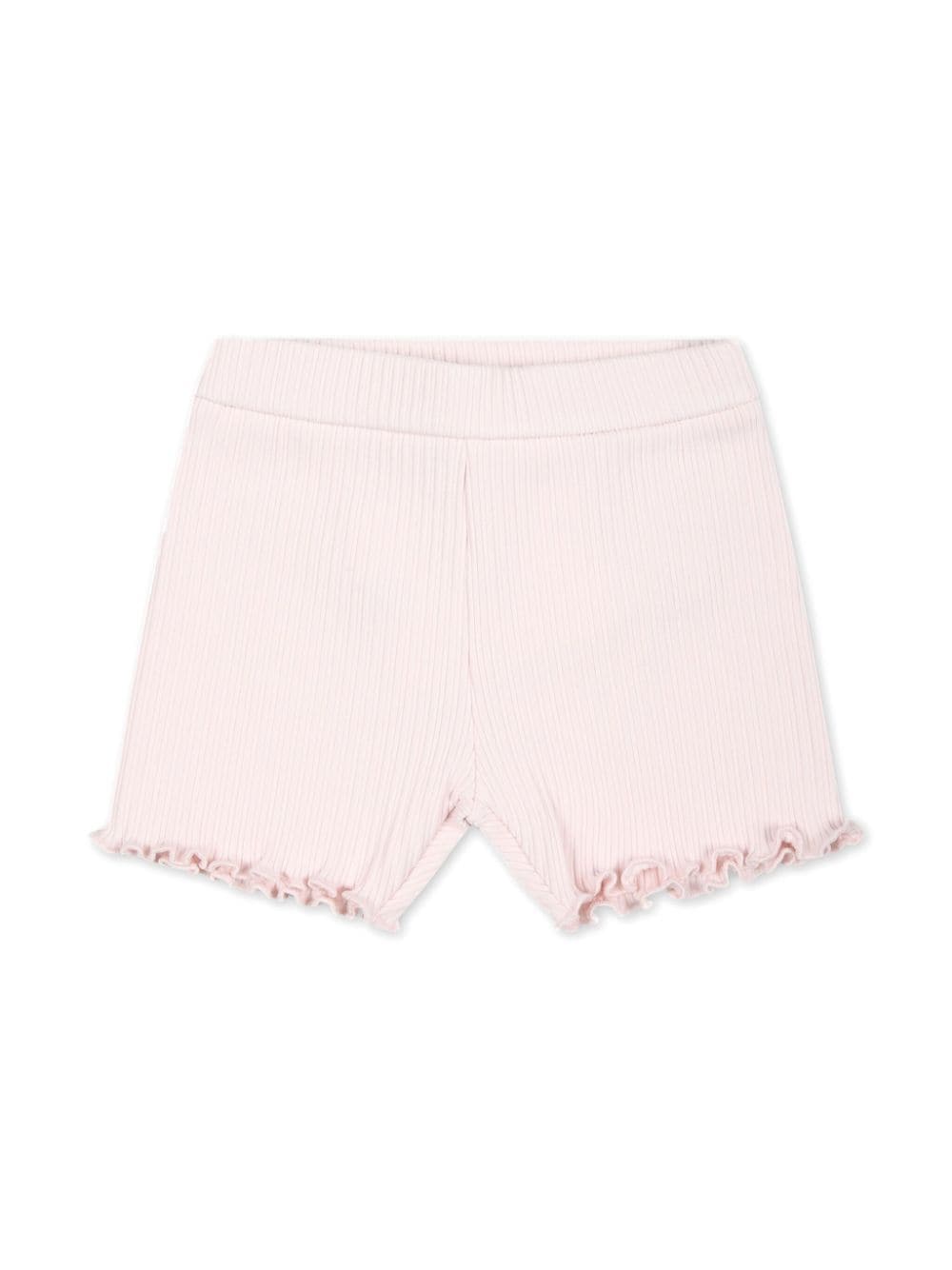 Moncler Enfant logo-appliqué ribbed shorts - Pink von Moncler Enfant