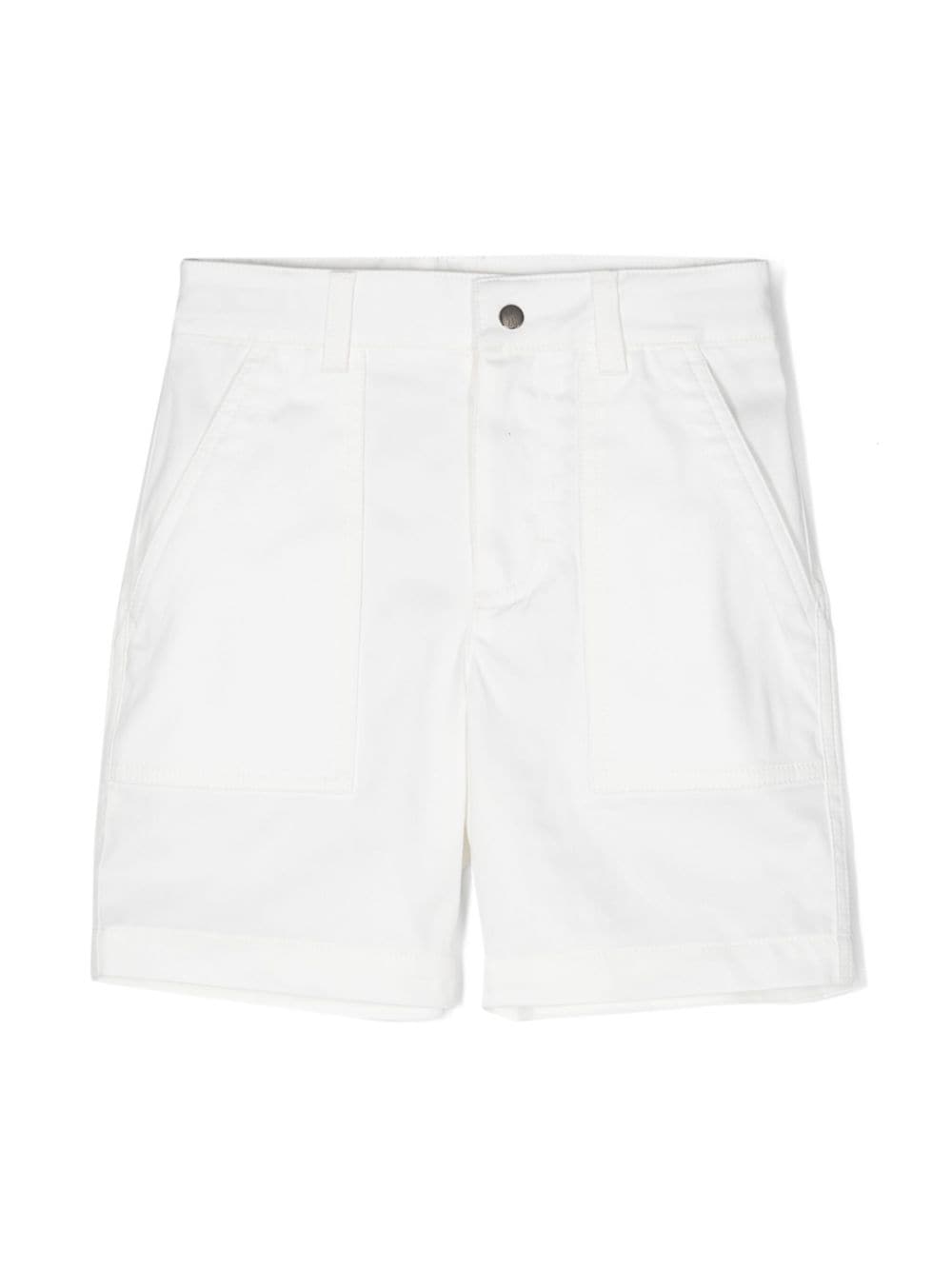 Moncler Enfant logo-appliqué shorts - White von Moncler Enfant
