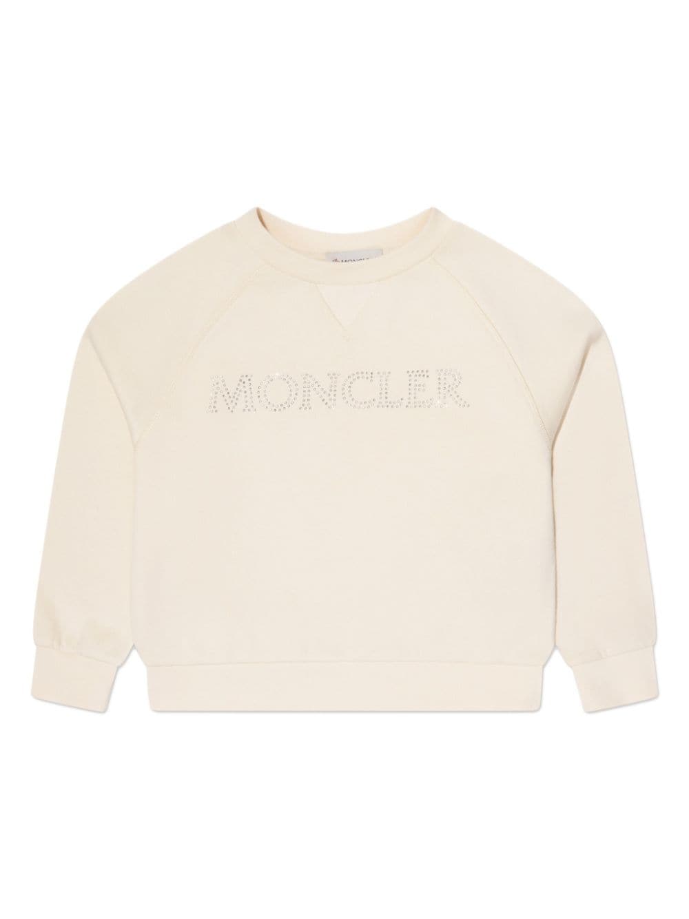 Moncler Enfant logo-embellished cotton sweatshirt - Neutrals von Moncler Enfant