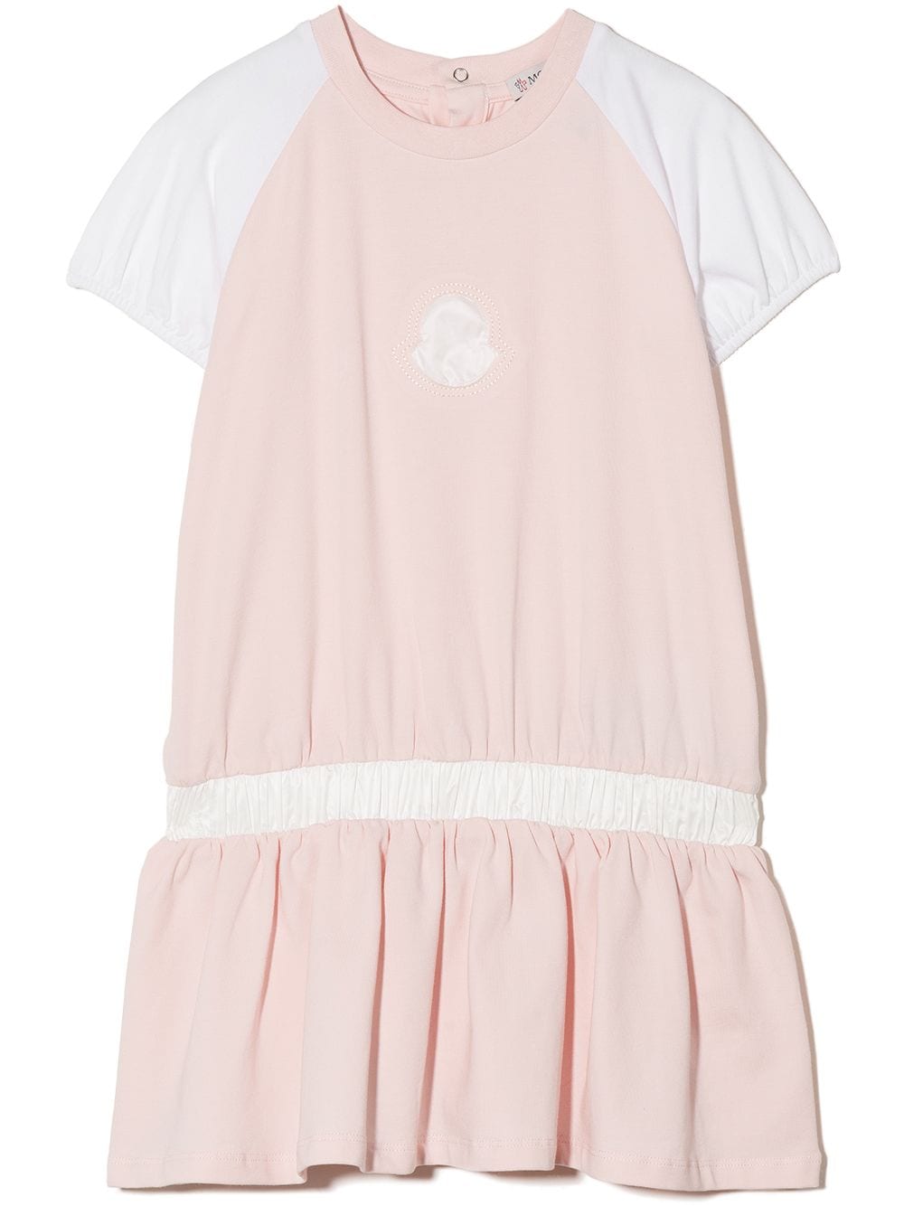 Moncler Enfant logo-embellished elasticated T-shirt dress - Pink von Moncler Enfant